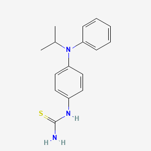molecular formula C16H19N3S B2567844 Amino((4-((isopropyl)phenylamino)phenyl)amino)methane-1-thione CAS No. 1023860-94-7