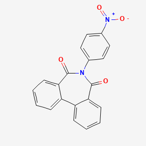 molecular formula C20H12N2O4 B2567849 6-(4-Nitrophenyl)benzo[d][2]benzazepine-5,7-dione CAS No. 73189-71-6