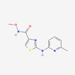 N-methoxy-2-((6-methylpyridin-2-yl)amino)thiazole-4-carboxamide