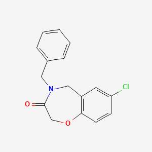 4-benzyl-7-chloro-4,5-dihydro-1,4-benzoxazepin-3(2H)-one