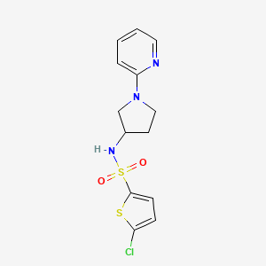 5-chloro-N-(1-(pyridin-2-yl)pyrrolidin-3-yl)thiophene-2-sulfonamide