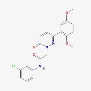 molecular formula C20H18ClN3O4 B2567869 N-(3-氯苯基)-2-[3-(2,5-二甲氧基苯基)-6-氧代嘧啶-1-基]乙酰胺 CAS No. 899740-16-0
