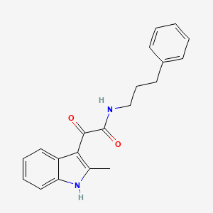 molecular formula C20H20N2O2 B2567872 2-(2-methyl-1H-indol-3-yl)-2-oxo-N-(3-phenylpropyl)acetamide CAS No. 852368-99-1