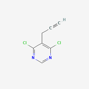 molecular formula C7H4Cl2N2 B2567875 4,6-Dichloro-5-prop-2-ynylpyrimidine CAS No. 1823952-14-2