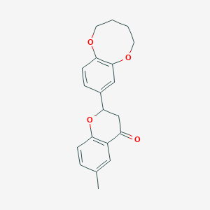 molecular formula C20H20O4 B256788 6-methyl-2-(2,3,4,5-tetrahydro-1,6-benzodioxocin-8-yl)-2,3-dihydro-4H-chromen-4-one 