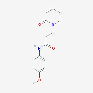 N-(4-MEthoxyphenyl)-3-(2-oxopiperidin-1-yl)propanamide