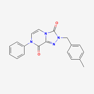 molecular formula C19H16N4O2 B2567883 2-(4-甲基苄基)-7-苯基-[1,2,4]三唑并[4,3-a]哒嗪-3,8(2H,7H)-二酮 CAS No. 2034275-45-9