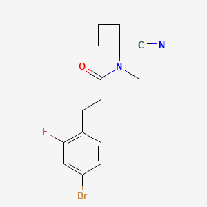 3-(4-bromo-2-fluorophenyl)-N-(1-cyanocyclobutyl)-N-methylpropanamide