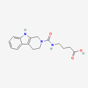 molecular formula C16H19N3O3 B2567894 4-[(1,3,4,9-tetrahydro-2H-beta-carbolin-2-ylcarbonyl)amino]butanoic acid CAS No. 951969-73-6