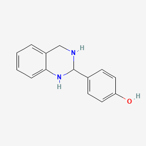 molecular formula C14H14N2O B2567897 4-(1,2,3,4-Tetrahydroquinazolin-2-yl)phenol CAS No. 501446-96-4