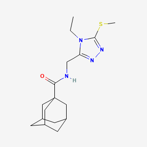 N-{[4-ethyl-5-(methylsulfanyl)-4H-1,2,4-triazol-3-yl]methyl}adamantane-1-carboxamide