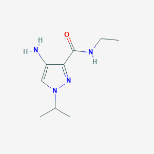 molecular formula C9H16N4O B2567899 4-Amino-N-ethyl-1-isopropyl-1H-pyrazole-3-carboxamide CAS No. 2101200-79-5