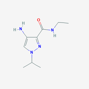 molecular formula C9H16N4O B2567899 4-amino-N-ethyl-1-(propan-2-yl)-1H-pyrazole-3-carboxamide CAS No. 2101200-79-5