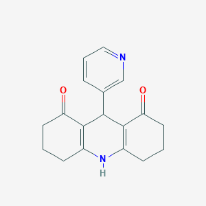 molecular formula C18H18N2O2 B256791 9-(pyridin-3-yl)-3,4,6,7,9,10-hexahydroacridine-1,8(2H,5H)-dione 