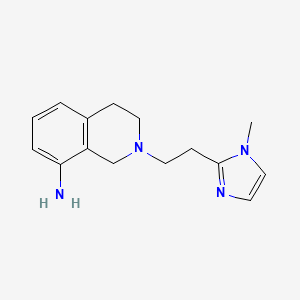 molecular formula C15H20N4 B2567946 2-[2-(1-甲基-1h-咪唑-2-基)乙基]-1,2,3,4-四氢异喹啉-8-胺 CAS No. 2413878-37-0