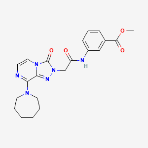 methyl 3-{[(8-azepan-1-yl-3-oxo[1,2,4]triazolo[4,3-a]pyrazin-2(3H)-yl)acetyl]amino}benzoate