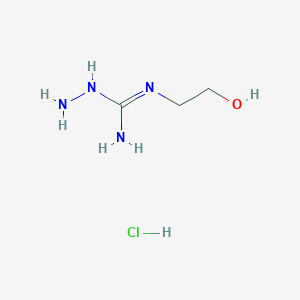 1-Amino-2-(2-hydroxyethyl)guanidine;hydrochloride