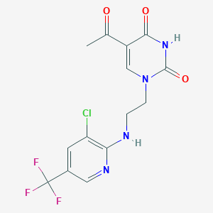 5-acetyl-1-(2-{[3-chloro-5-(trifluoromethyl)-2-pyridinyl]amino}ethyl)-2,4(1H,3H)-pyrimidinedione