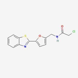 N-[[5-(1,3-Benzothiazol-2-yl)furan-2-yl]methyl]-2-chloroacetamide
