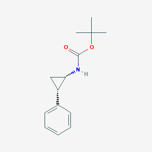 molecular formula C14H19NO2 B2567976 Tert-butyl ((1S,2S)-2-phenylcyclopropyl)carbamate CAS No. 185256-49-9; 847644-86-4