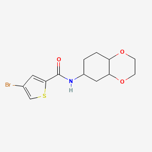 molecular formula C13H16BrNO3S B2568032 4-bromo-N-(octahydro-1,4-benzodioxin-6-yl)thiophène-2-carboxamide CAS No. 1902907-74-7