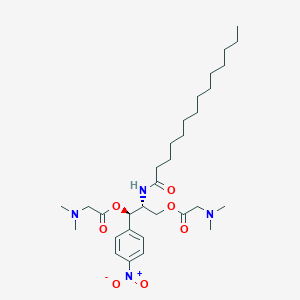[(2R,3R)-3-[2-(Dimethylamino)acetyl]oxy-3-(4-nitrophenyl)-2-(tetradecanoylamino)propyl] 2-(dimethylamino)acetate