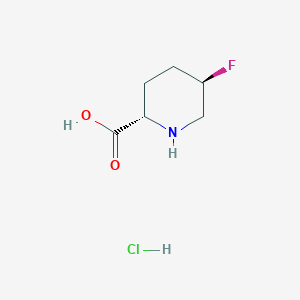 (2S,5R)-5-Fluoropiperidine-2-carboxylic acid;hydrochloride