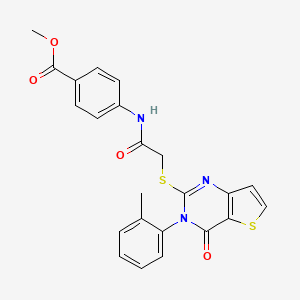 Methyl 4-[({[3-(2-methylphenyl)-4-oxo-3,4-dihydrothieno[3,2-d]pyrimidin-2-yl]sulfanyl}acetyl)amino]benzoate