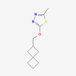 2-Methyl-5-({spiro[3.3]heptan-2-yl}methoxy)-1,3,4-thiadiazole
