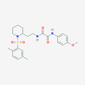 N1-(2-(1-((2,5-dimethylphenyl)sulfonyl)piperidin-2-yl)ethyl)-N2-(4-methoxyphenyl)oxalamide