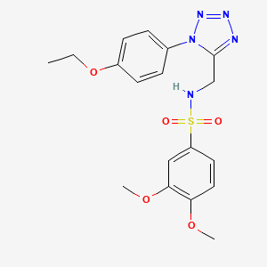 N-((1-(4-ethoxyphenyl)-1H-tetrazol-5-yl)methyl)-3,4-dimethoxybenzenesulfonamide