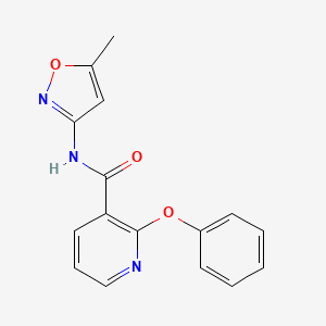 molecular formula C16H13N3O3 B2568085 N-(5-甲基-1,2-恶唑-3-基)-2-苯氧基吡啶-3-甲酰胺 CAS No. 1023505-95-4