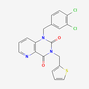 1-(3,4-dichlorobenzyl)-3-(thiophen-2-ylmethyl)pyrido[3,2-d]pyrimidine-2,4(1H,3H)-dione