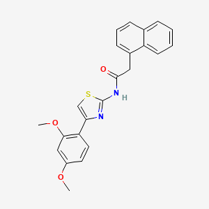 molecular formula C23H20N2O3S B2568098 N-(4-(2,4-二甲氧基苯基)噻唑-2-基)-2-(萘-1-基)乙酰胺 CAS No. 476628-54-3
