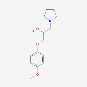 molecular formula C14H21NO3 B256810 1-(4-Methoxy-phenoxy)-3-pyrrolidin-1-yl-propan-2-ol 