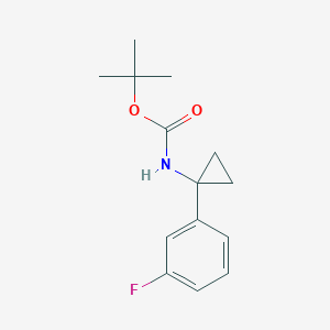 tert-Butyl N-[1-(3-fluorophenyl)cyclopropyl]carbamate