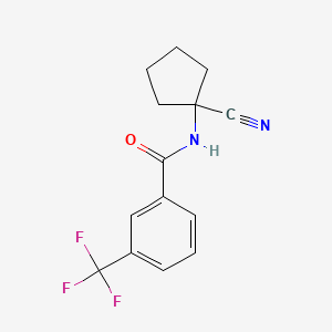 N-(1-cyanocyclopentyl)-3-(trifluoromethyl)benzamide