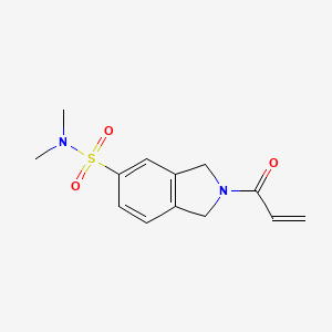 N,N-dimethyl-2-(prop-2-enoyl)-2,3-dihydro-1H-isoindole-5-sulfonamide