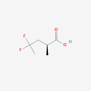(2S)-4,4-Difluoro-2-methylpentanoic acid