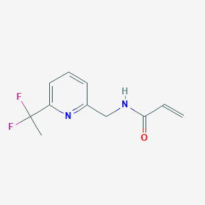 N-[[6-(1,1-Difluoroethyl)pyridin-2-yl]methyl]prop-2-enamide
