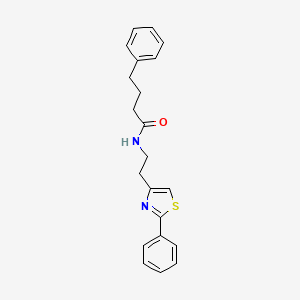 4-phenyl-N-[2-(2-phenyl-1,3-thiazol-4-yl)ethyl]butanamide