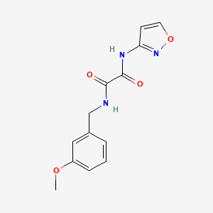 molecular formula C13H13N3O4 B2568143 N1-(isoxazol-3-yl)-N2-(3-methoxybenzyl)oxalamide CAS No. 899974-53-9