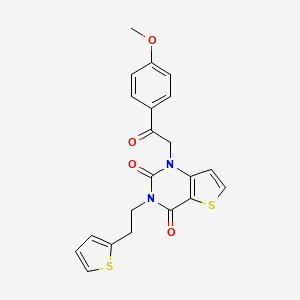1-(2-(4-methoxyphenyl)-2-oxoethyl)-3-(2-(thiophen-2-yl)ethyl)thieno[3,2-d]pyrimidine-2,4(1H,3H)-dione