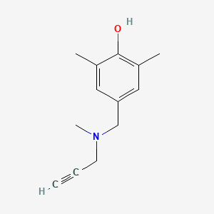 2,6-Dimethyl-4-[[methyl(prop-2-ynyl)amino]methyl]phenol