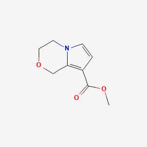 molecular formula C9H11NO3 B2568154 methyl 1H,3H,4H-pyrrolo[2,1-c][1,4]oxazine-8-carboxylate CAS No. 2105139-81-7