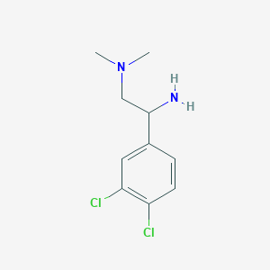 molecular formula C10H14Cl2N2 B2568158 [2-氨基-2-(3,4-二氯苯基)乙基]二甲胺 CAS No. 927997-19-1
