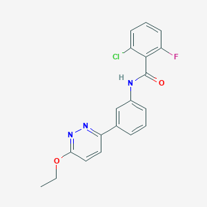 2-chloro-N-(3-(6-ethoxypyridazin-3-yl)phenyl)-6-fluorobenzamide