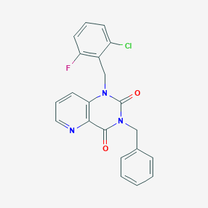 3-benzyl-1-(2-chloro-6-fluorobenzyl)pyrido[3,2-d]pyrimidine-2,4(1H,3H)-dione