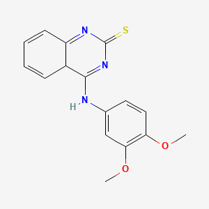 molecular formula C16H15N3O2S B2568194 4-[(3,4-Dimethoxyphenyl)amino]-1,2-dihydroquinazoline-2-thione CAS No. 688356-48-1