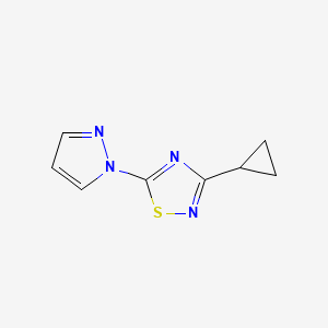 3-Cyclopropyl-5-pyrazol-1-yl-1,2,4-thiadiazole